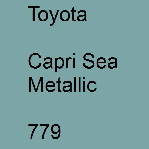 Toyota, Capri Sea Metallic, 779.